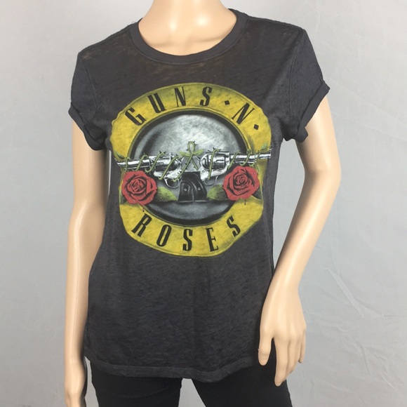 Tops - Guns N Roses Burnout Cotton Tee • Size Small